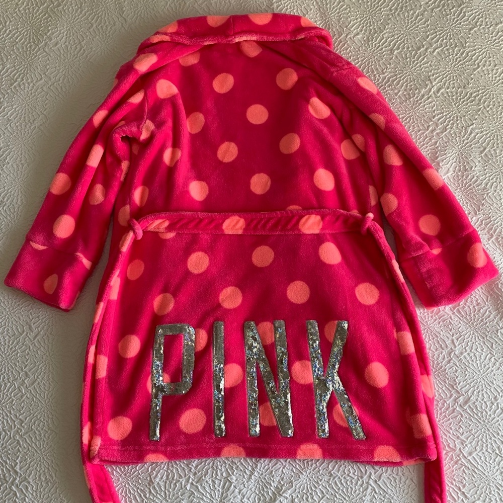 VS PINK Polka Dot Robe